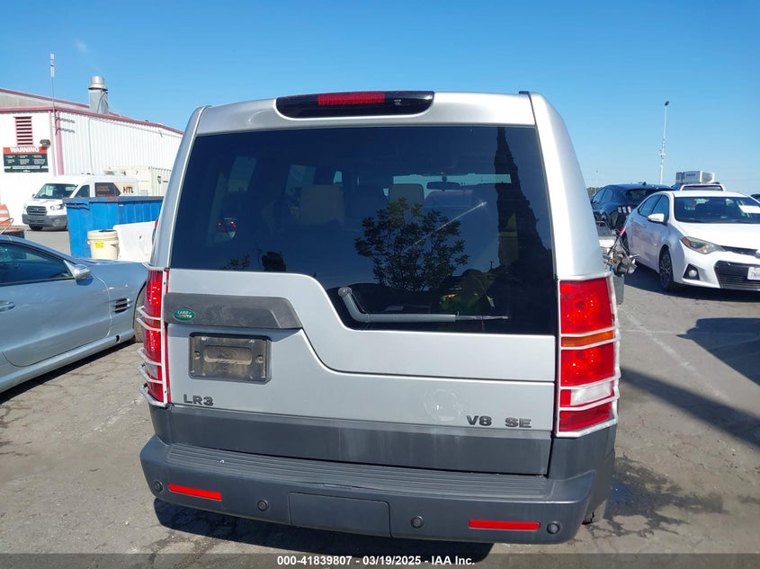 2005 Land Rover Lr3 Se VIN: SALAA25495A301854 Lot: 41839807