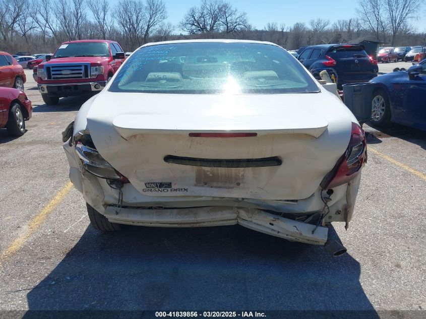 2006 Pontiac Grand Prix VIN: 2G2WP552461256320 Lot: 41839856