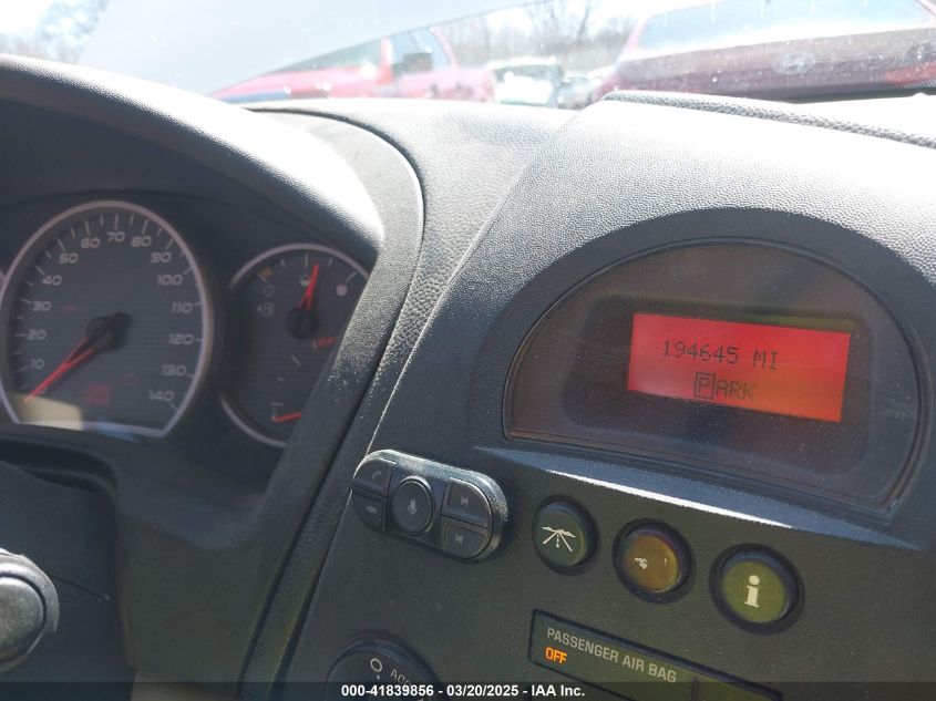 2006 Pontiac Grand Prix VIN: 2G2WP552461256320 Lot: 41839856