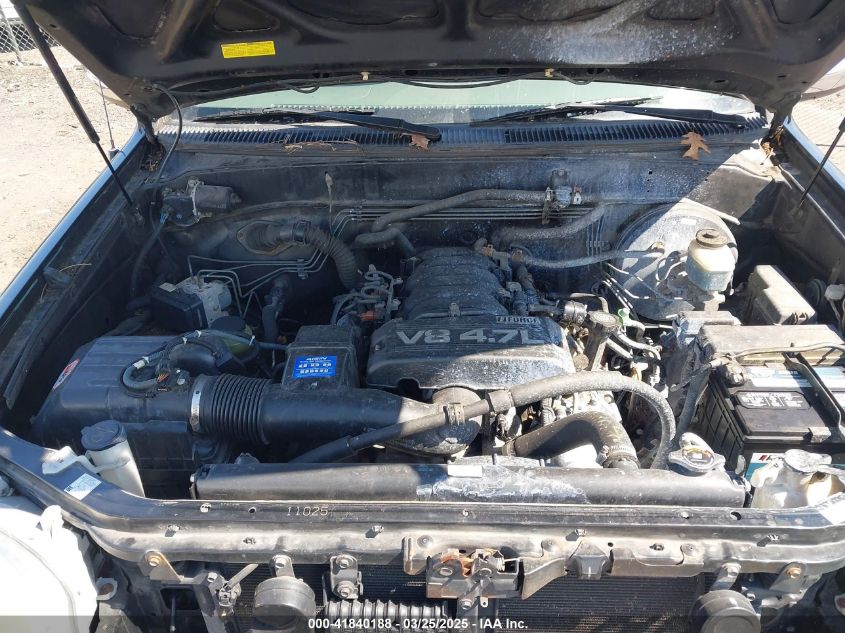 2005 Toyota Tundra Sr5 V8 VIN: 5TBDT441X5S491032 Lot: 41840188