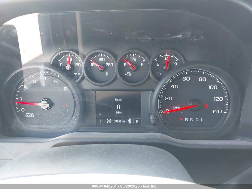 2020 CHEVROLET SILVERADO 1500 4WD  STANDARD BED WT - 3GCUYAEF0LG155189