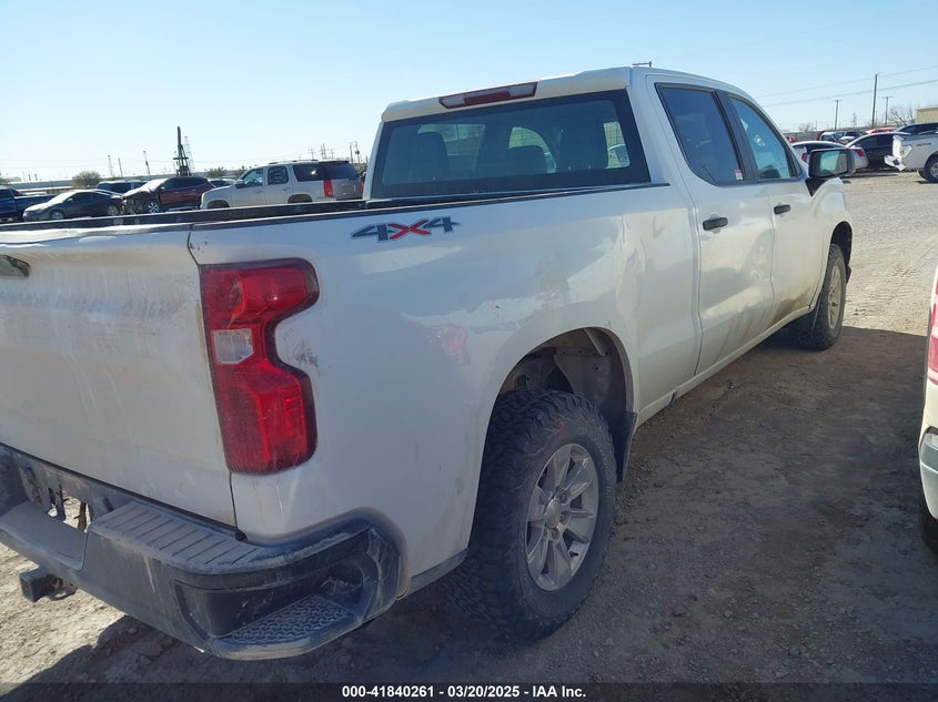 2020 CHEVROLET SILVERADO 1500 4WD  STANDARD BED WT - 3GCUYAEF0LG155189