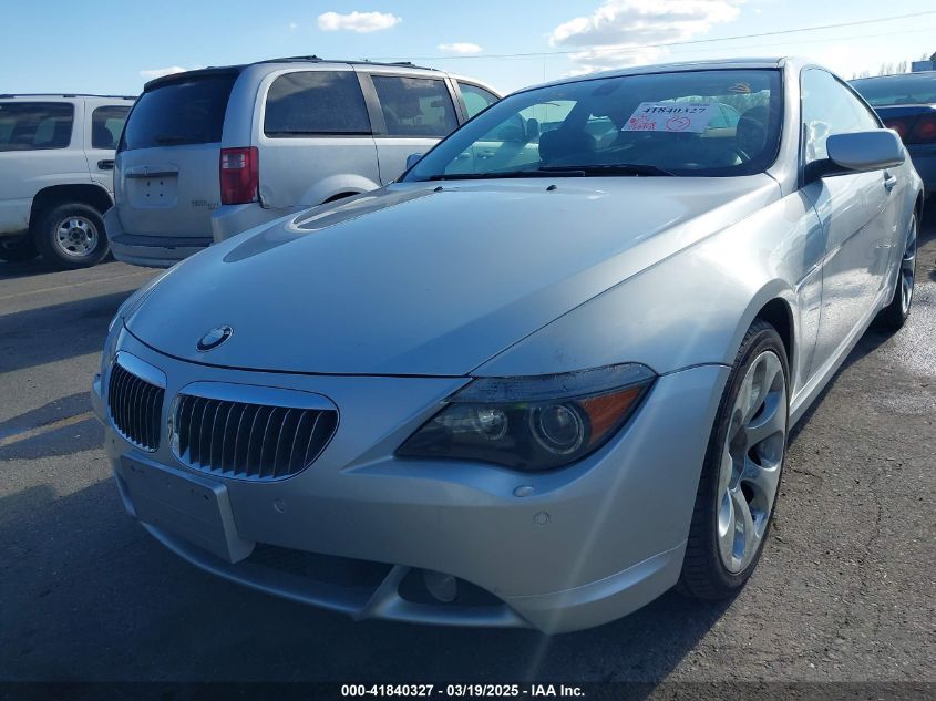 2006 BMW 650I VIN: WBAEH13456CR49065 Lot: 41840327