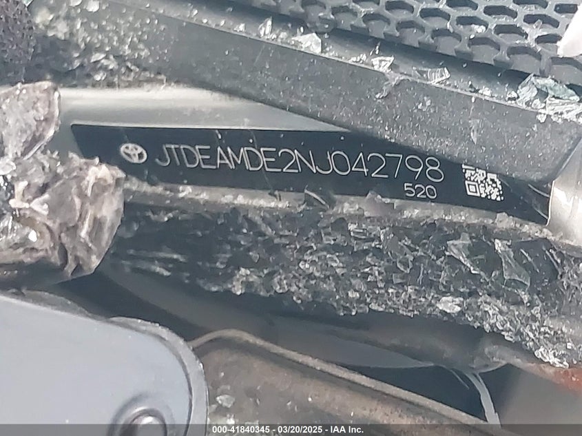 2022 TOYOTA COROLLA HYBRID LE - JTDEAMDE2NJ042798