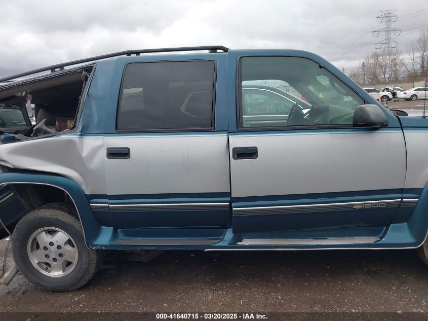1995 Chevrolet Suburban K1500 VIN: 1GNFK16KXS1391827 Lot: 41840715