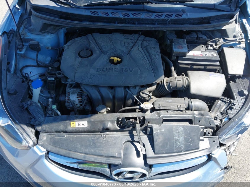 2012 HYUNDAI ELANTRA VIN: KMHDH4AE7CU411271