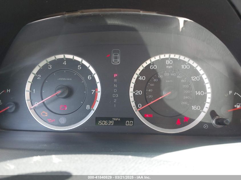 2011 Honda Accord 2.4 Lx-P VIN: 1HGCP2F41BA037393 Lot: 41840829