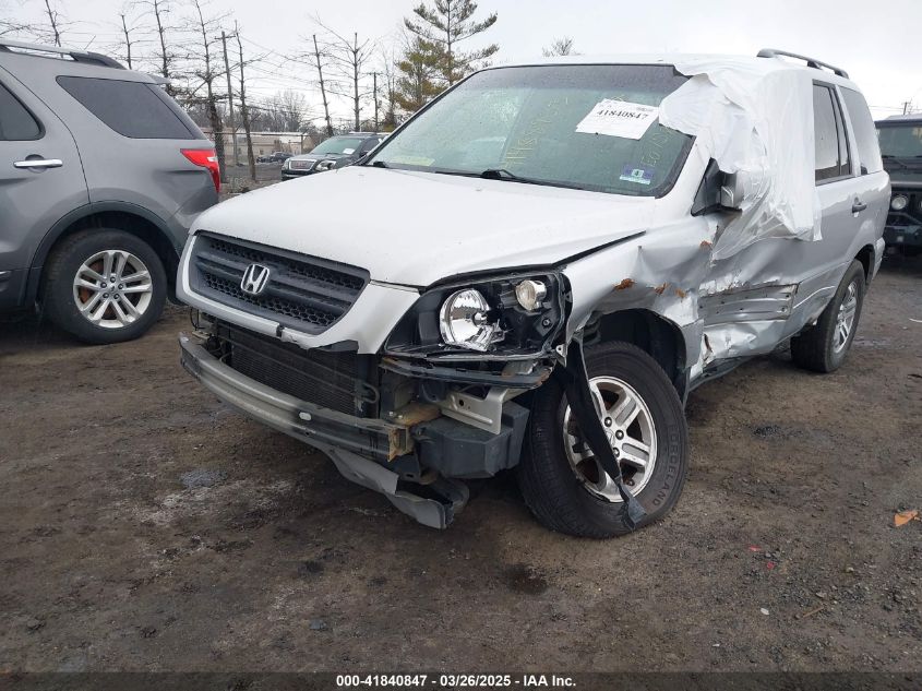 2005 Honda Pilot Ex VIN: 5FNYF18495B064044 Lot: 41840847