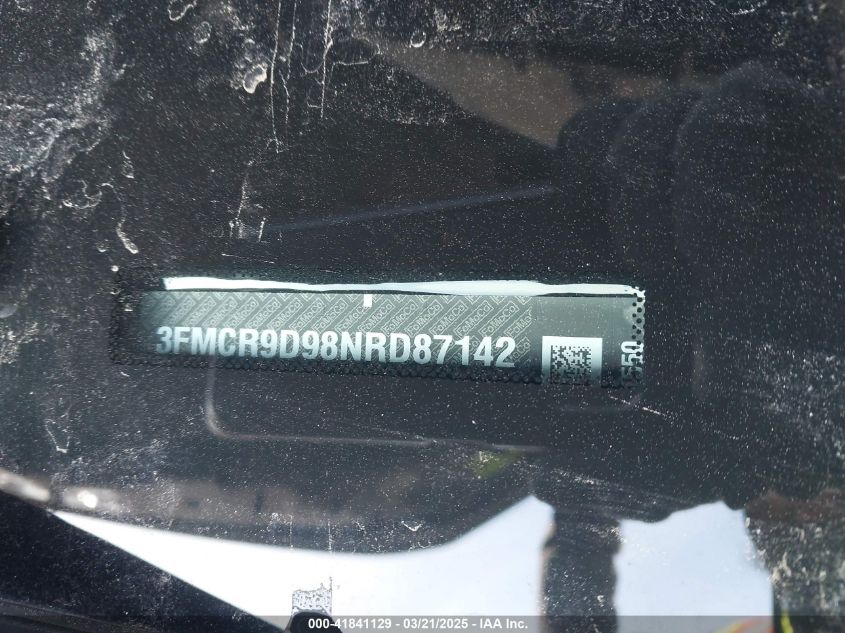 2022 Ford Bronco Sport Badlands VIN: 3FMCR9D98NRD87142 Lot: 41841129