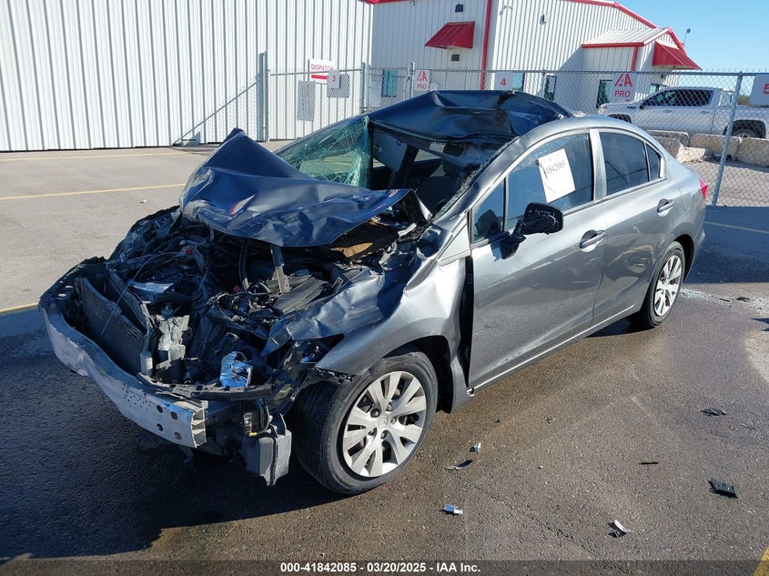 2012 HONDA CIVIC VIN: 19XFB2F50CE084884