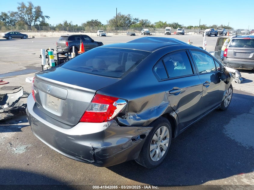 2012 HONDA CIVIC VIN: 19XFB2F50CE084884