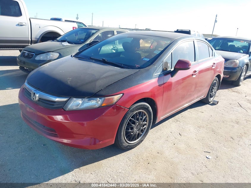 2012 HONDA CIVIC VIN: 2HGFB2F59CH610547