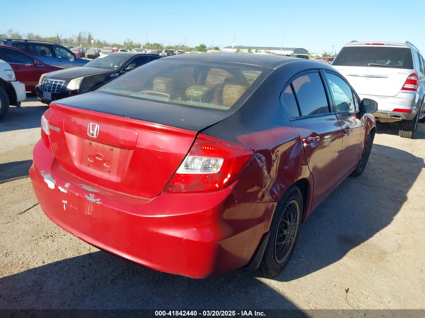 2012 HONDA CIVIC VIN: 2HGFB2F59CH610547
