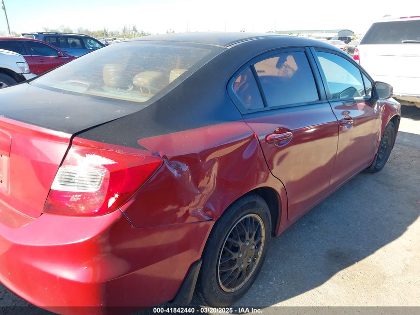 2012 HONDA CIVIC VIN: 2HGFB2F59CH610547