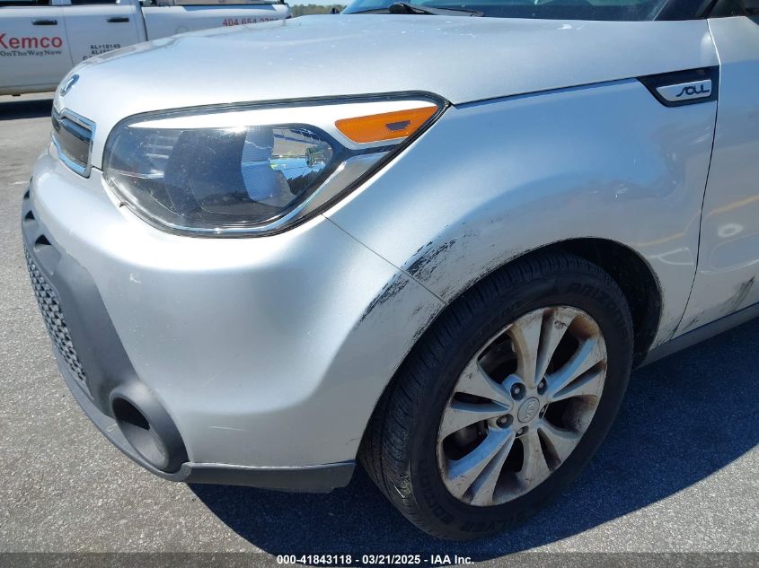 2015 Kia Soul + VIN: KNDJP3A57F7812665 Lot: 41843118