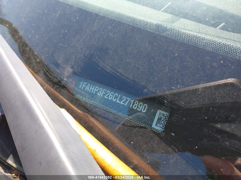 2012 FORD FOCUS VIN: 1FAHP3F26CL271890