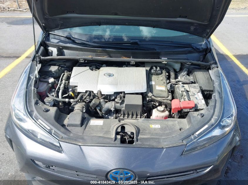 2021 Toyota Prius Le VIN: JTDKAMFU4M3134778 Lot: 41843429