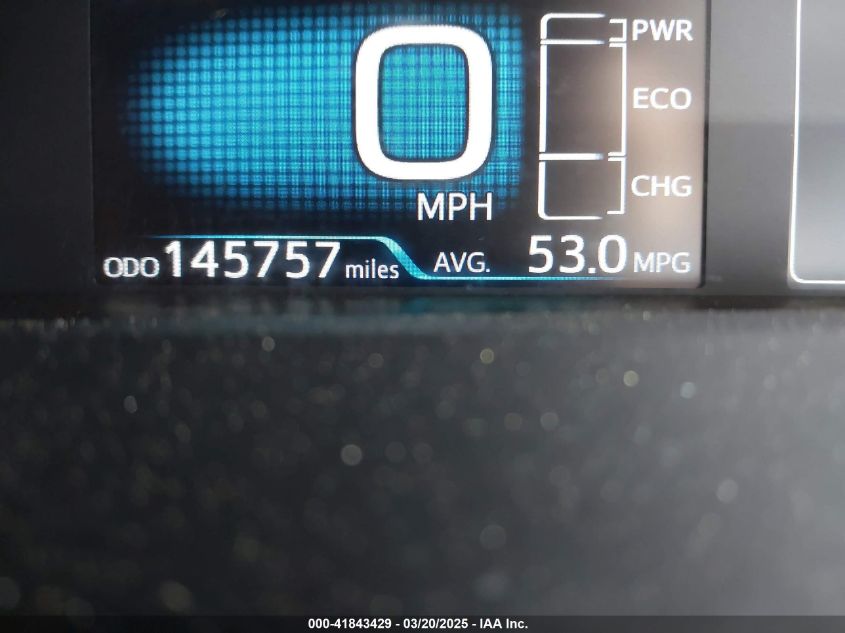 2021 Toyota Prius Le VIN: JTDKAMFU4M3134778 Lot: 41843429