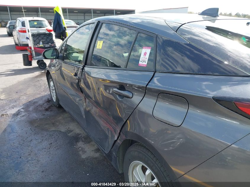 2021 Toyota Prius Le VIN: JTDKAMFU4M3134778 Lot: 41843429