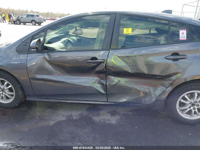 2021 Toyota Prius Le VIN: JTDKAMFU4M3134778 Lot: 41843429