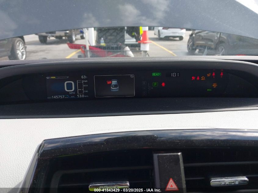 2021 Toyota Prius Le VIN: JTDKAMFU4M3134778 Lot: 41843429