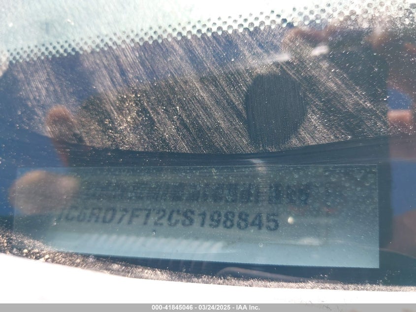 2012 RAM 1500 VIN: 1C6RD7FT2CS198845