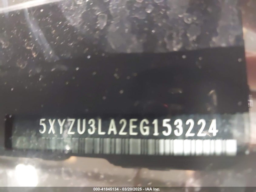 2014 Hyundai Santa Fe Sport 2.0L Turbo VIN: 5XYZU3LA2EG153224 Lot: 41845134