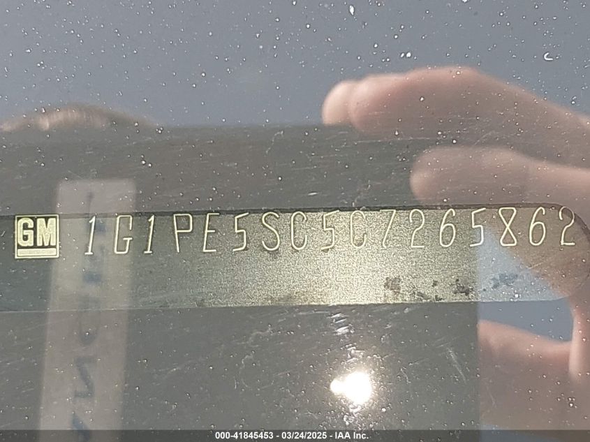 2012 Chevrolet Cruze Lt VIN: 1G1PE5SC5C7265862 Lot: 41845453