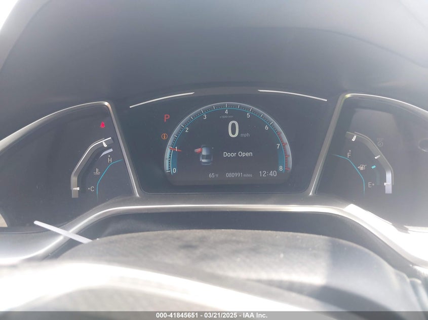 2019 HONDA CIVIC VIN: 19XFC1F34KE008721