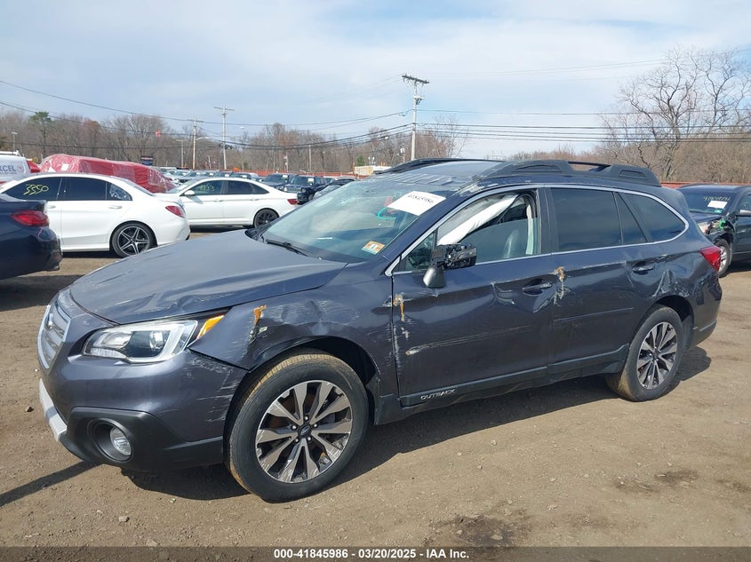 2017 Subaru Outback 2.5I Limited VIN: 4S4BSANC4H3329043 Lot: 41845986