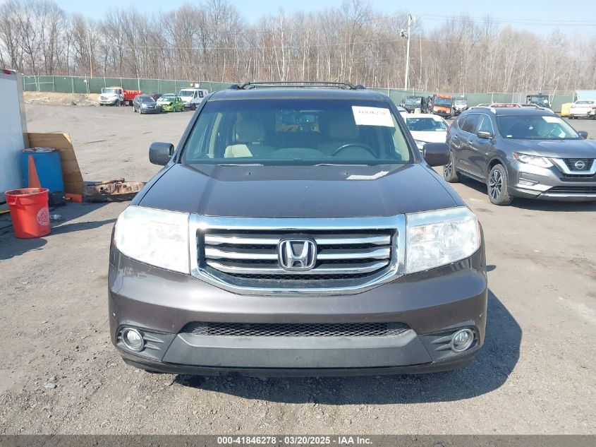 2012 Honda Pilot Touring VIN: 5FNYF4H91CB070026 Lot: 41846278