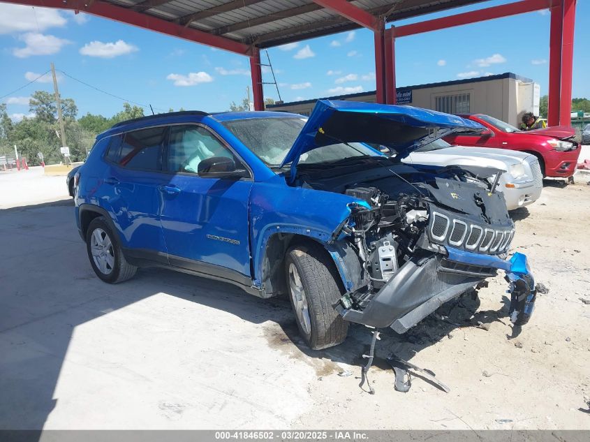 2022 Jeep Compass Latitude Fwd VIN: 3C4NJCBB7NT119404 Lot: 41846502