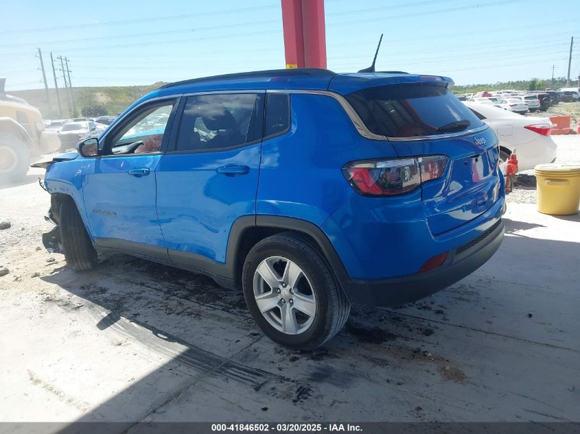 2022 Jeep Compass Latitude Fwd VIN: 3C4NJCBB7NT119404 Lot: 41846502