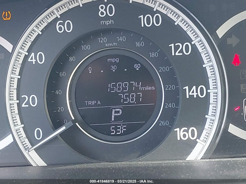 2013 Honda Accord Ex-L V-6 VIN: 1HGCR3F84DA024157 Lot: 41846819