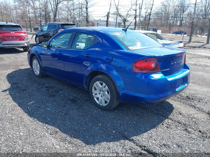 2012 DODGE AVENGER VIN: 1C3CDZAB1CN151561