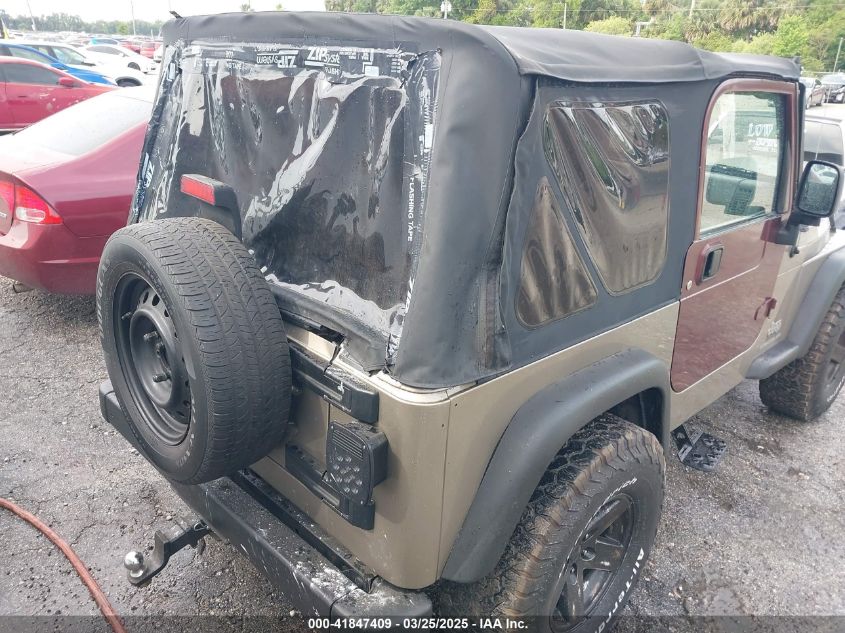 2005 Jeep Wrangler Se VIN: 1J4FA291X5P351960 Lot: 41847409