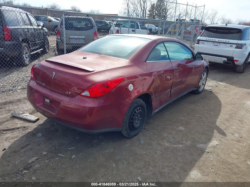 2008 PONTIAC G6 VIN: 1G2ZH36N084291872
