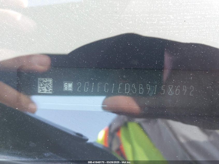 2011 Chevrolet Camaro 2Lt VIN: 1G1FC1ED3B9158696 Lot: 41848170