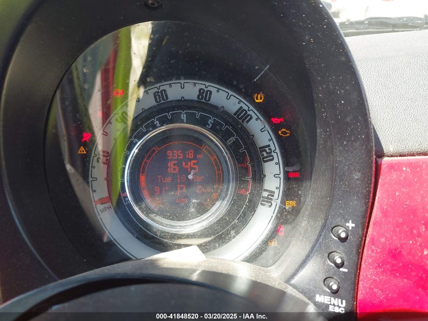 2012 FIAT 500 VIN: 3C3CFFAR4CT310952