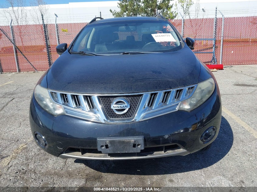 2009 NISSAN MURANO VIN: JN8AZ18U99W022486
