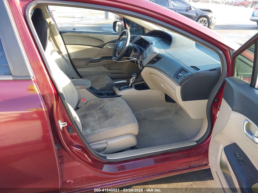 2012 HONDA CIVIC VIN: 2HGFB2F57CH559632