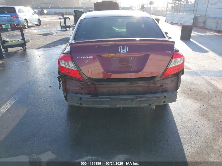 2012 HONDA CIVIC VIN: 2HGFB2F57CH559632