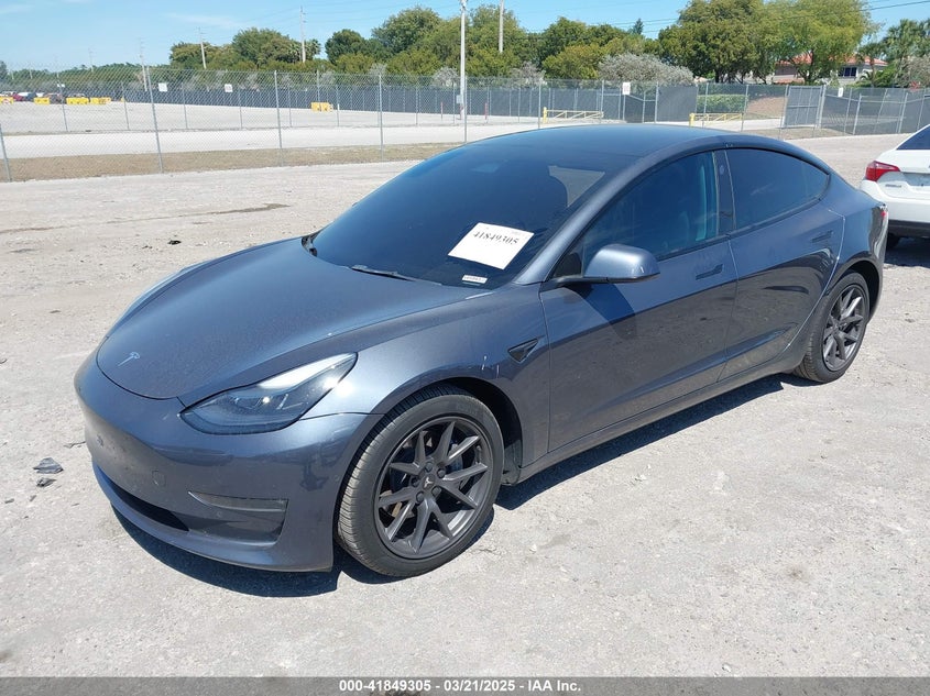 2022 TESLA MODEL 3 VIN: 5YJ3E1EB6NF105861