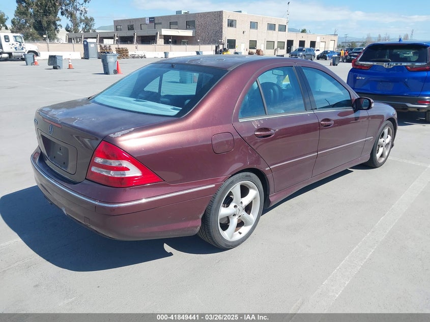 2006 MERCEDES-BENZ C 230 VIN: WDBRF52H46A878392