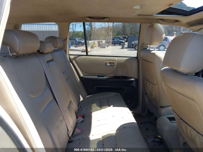 2002 Toyota Highlander Limited V6 VIN: JTEHF21A120053373 Lot: 41850152