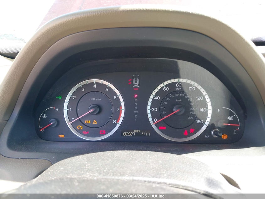 2009 HONDA ACCORD VIN: 1HGCP36869A038042