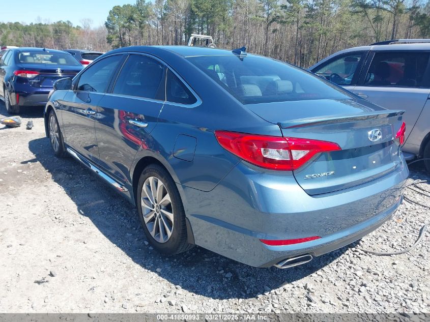 2017 HYUNDAI SONATA SPORT - 5NPE34AF6HH578898