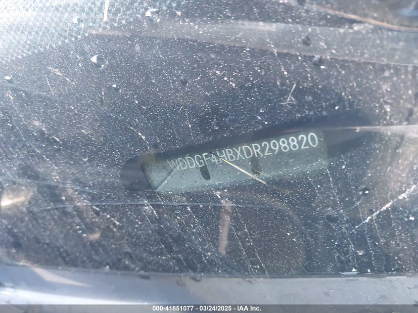 2013 Mercedes-Benz C 250 Luxury/Sport VIN: WDDGF4HBXDR298820 Lot: 41851077