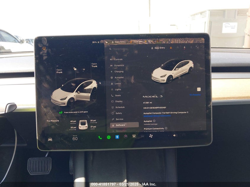 2023 TESLA MODEL 3 VIN: 5YJ3E1EA6PF405491