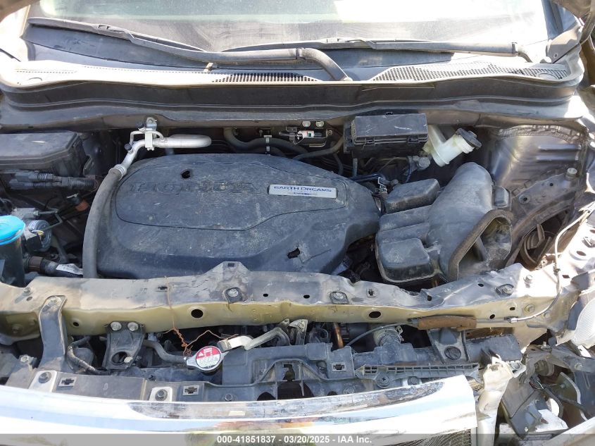 2017 Honda Pilot Ex-L VIN: 5FNYF5H61HB031004 Lot: 41851837